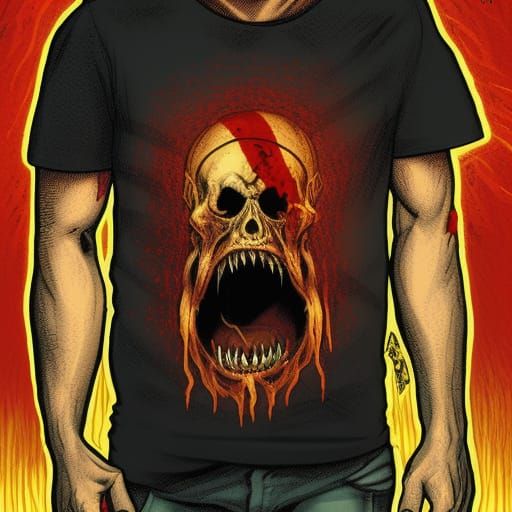 Buried Alive: A Horror Comic Illustration