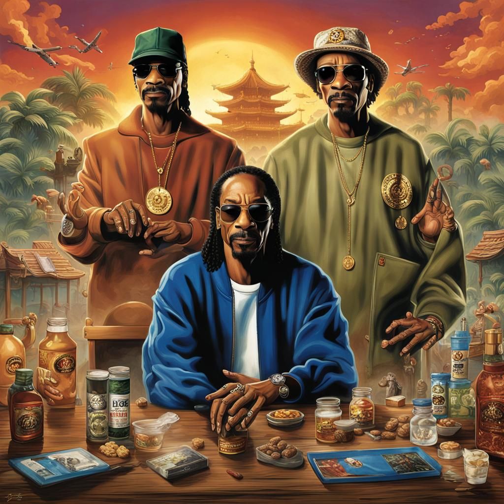 Snoop Dogg and Chuck Norris Share a Smoke