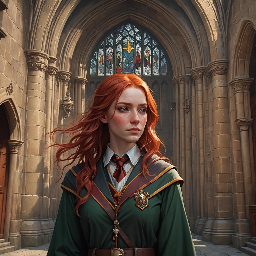 Portrait of a Gryffindor Student at Hogwarts