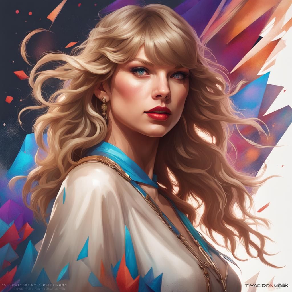 Taylor Swift Portrait: Debut Era in Digital Art