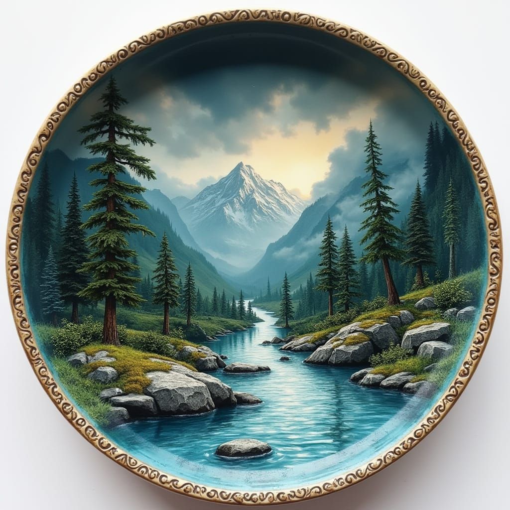 Uma xícara de porcelana luxuosa com letras douradas gravadas...