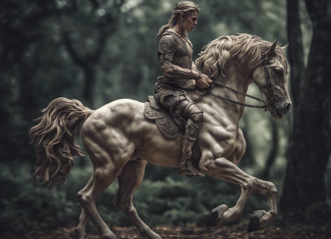 Hyperrealistic Centaur with Intricate Details in Cinematic S...