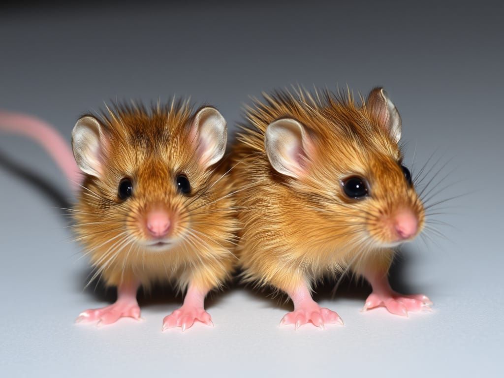 Golden-Brown Mice with Woolly Fur