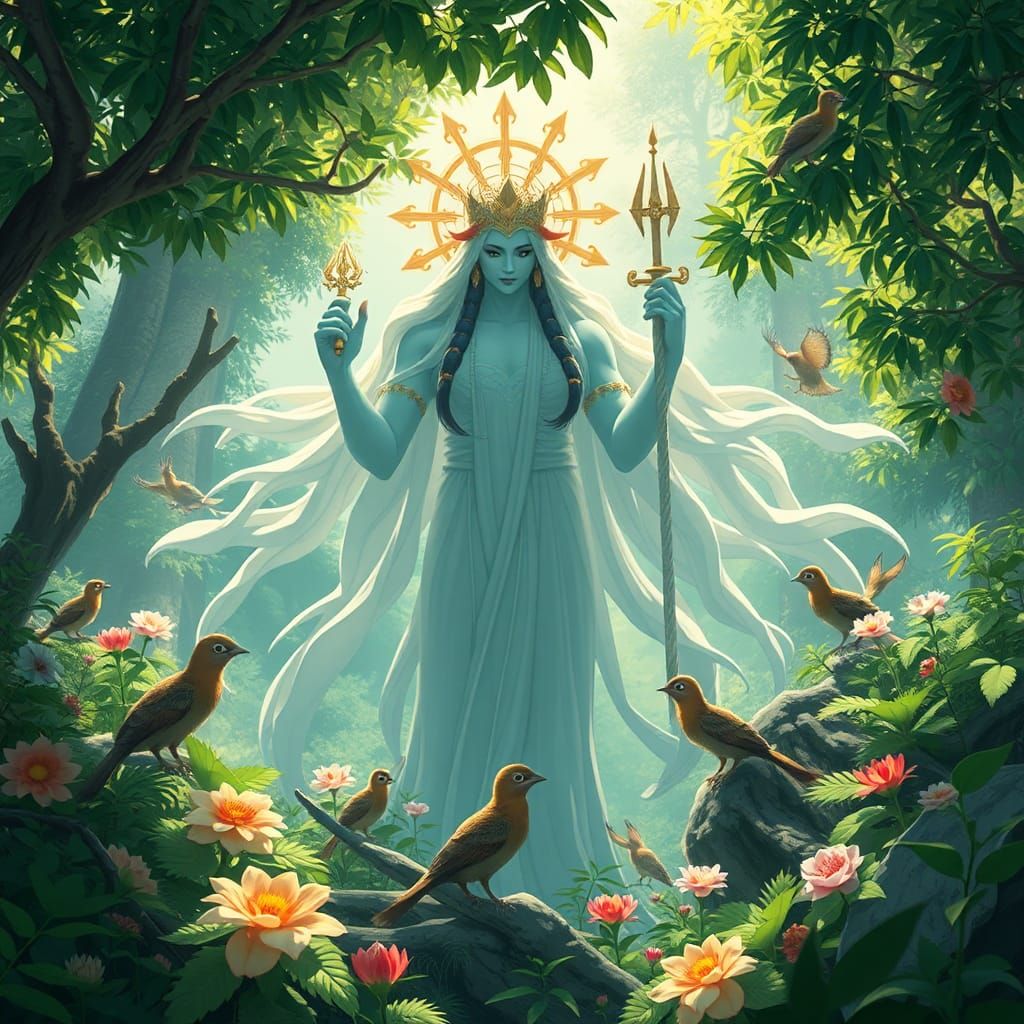 Nature Deity in Green Environment, Anime Key Visual