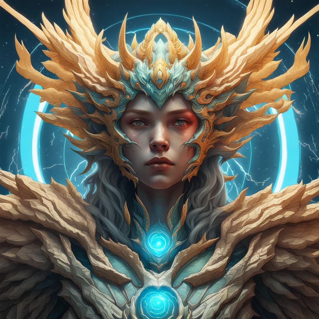 Angelic Seraphim Supernova Kaiju Portrait