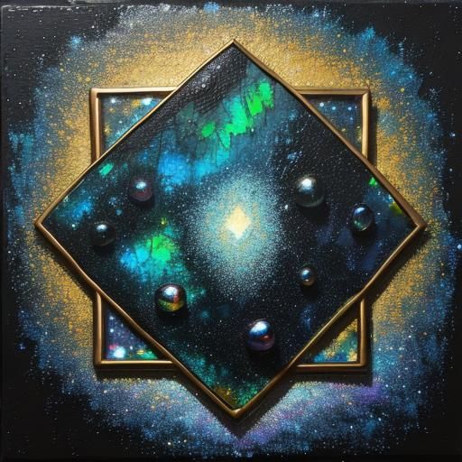 Micmac Art Abstract Painting in Expressionist Style