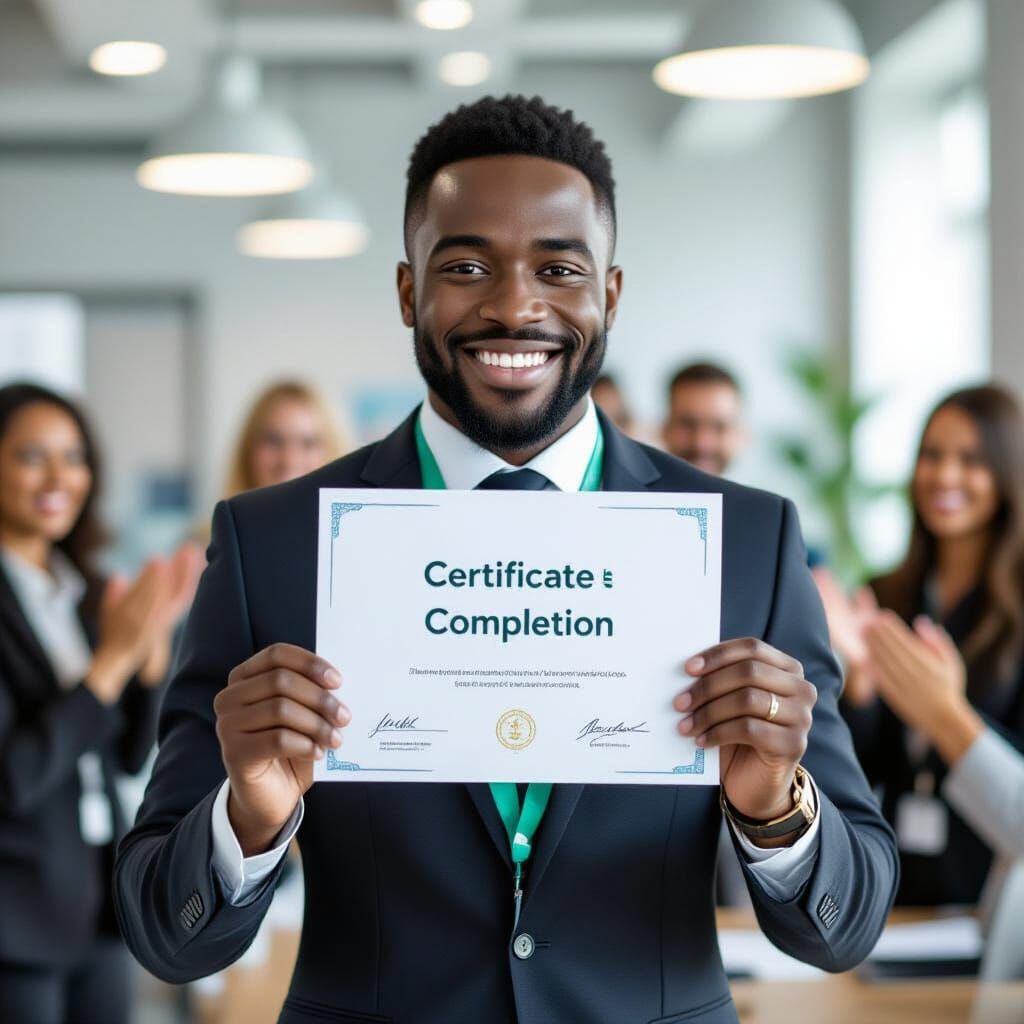 Proud Professional Celebrates Achievement in Elegant Style