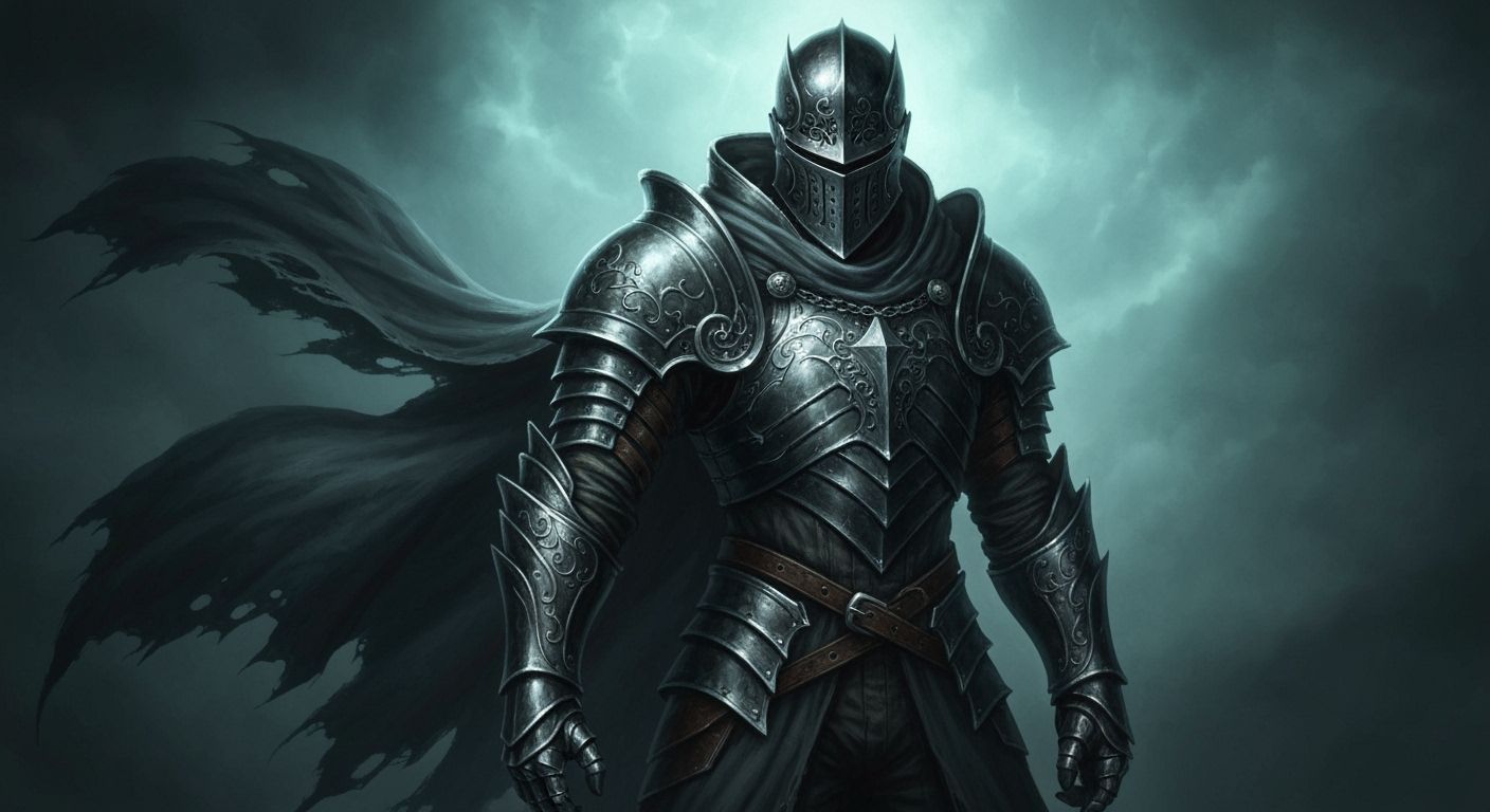 Dark Knight Jack of Spades in Gothic Fantasy Style