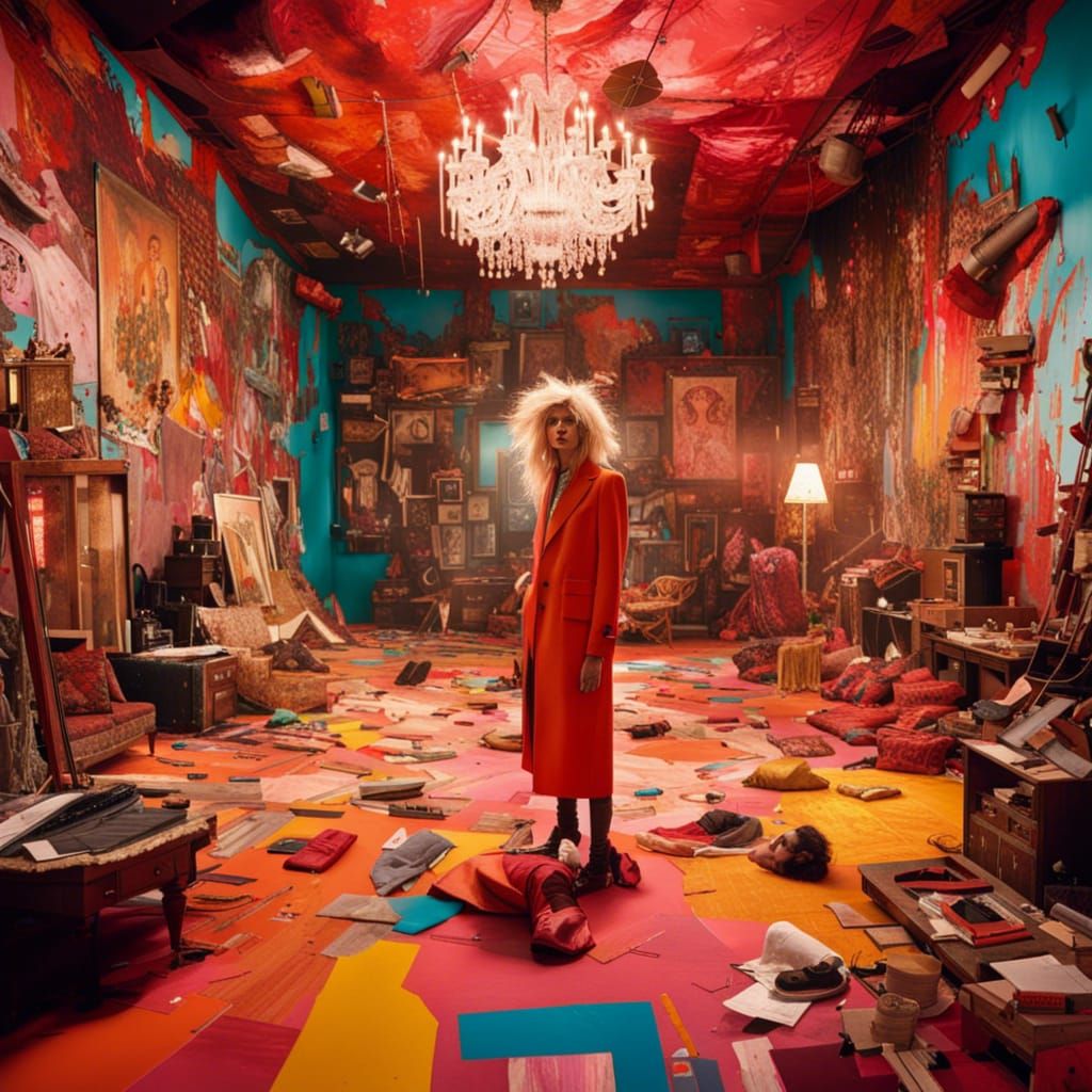 Detailed Labyrinth Dungeon in Maximalist Photography Style