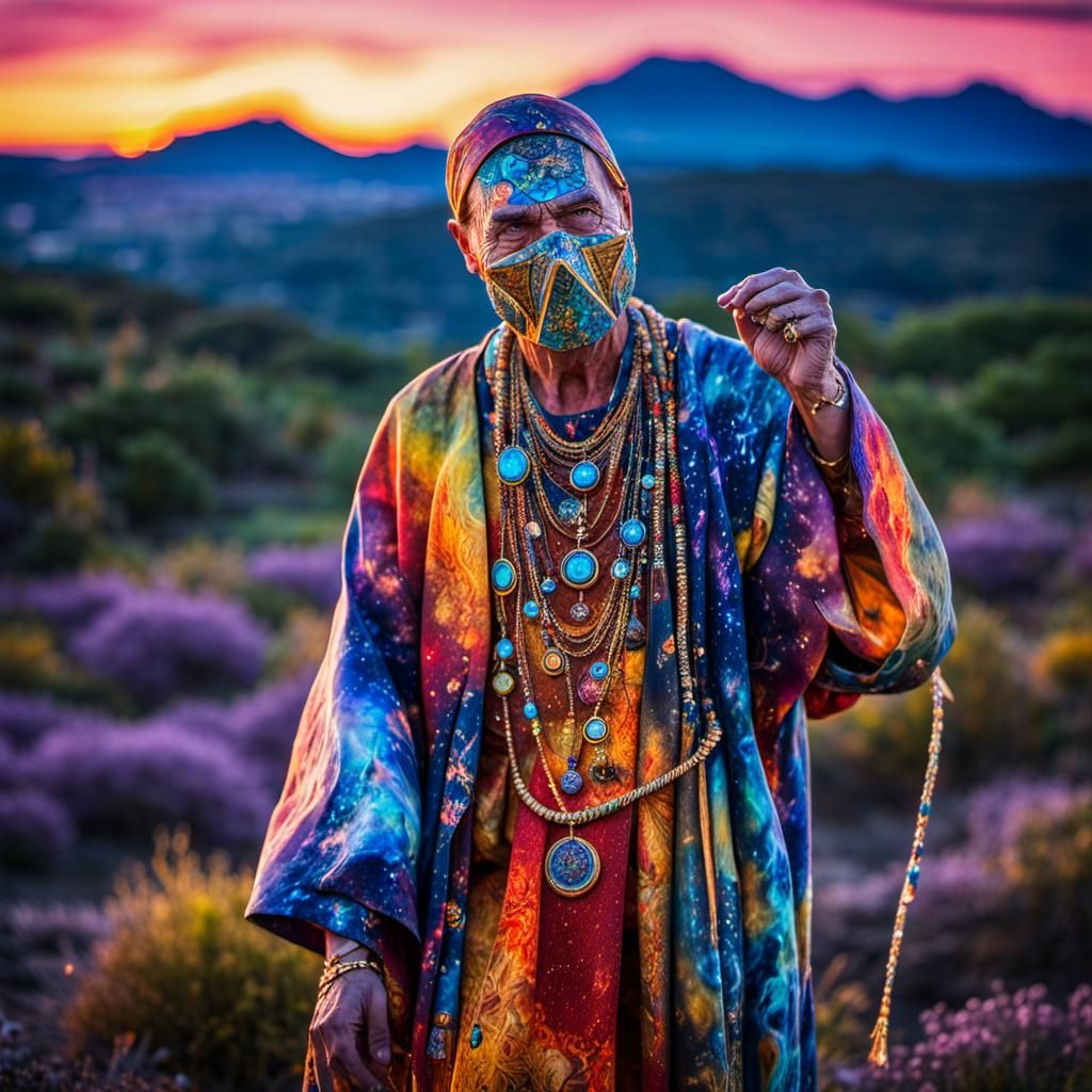 Cosmic Dreamscape: Liquid Acrylic Fantasy Art