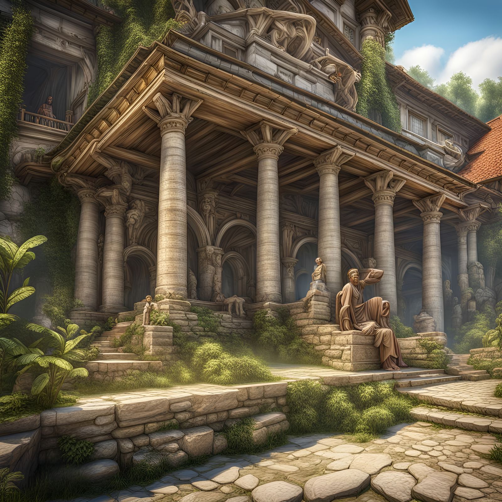 Provița de Sus Reimagined as Ancient Thracian Architecture