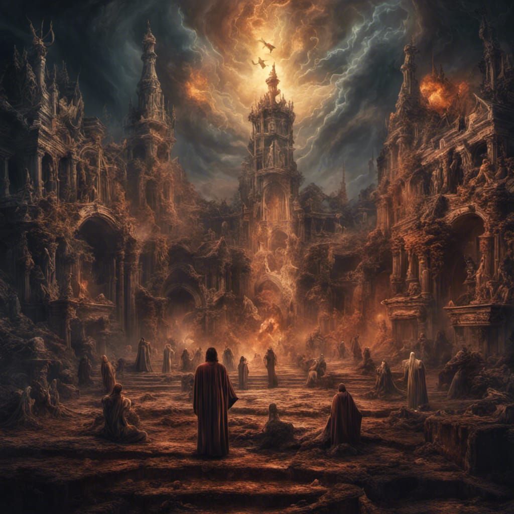 Biblical Final Judgment: Heaven and Hell in Detailed Paintin...