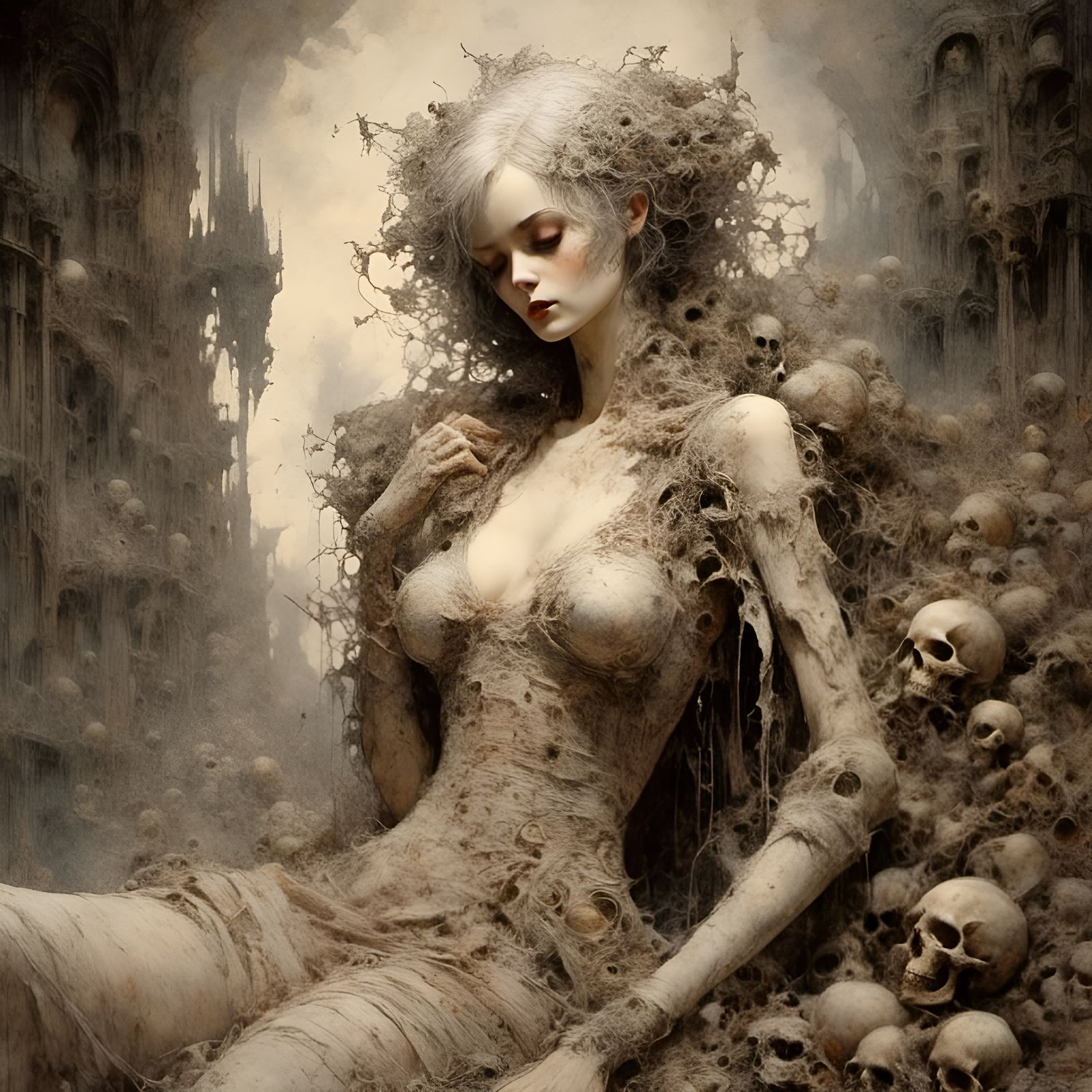 ALLEGORIE,
C'est une femme belle et de riche encolure,
Qui l...