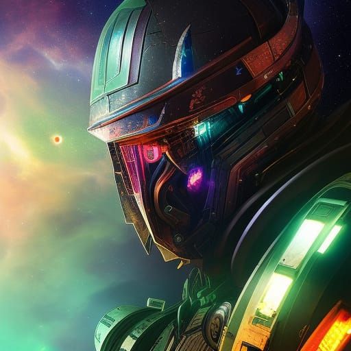 Cosmic Space Pirate Opera Spaceship in Sci-Fi Fantasy