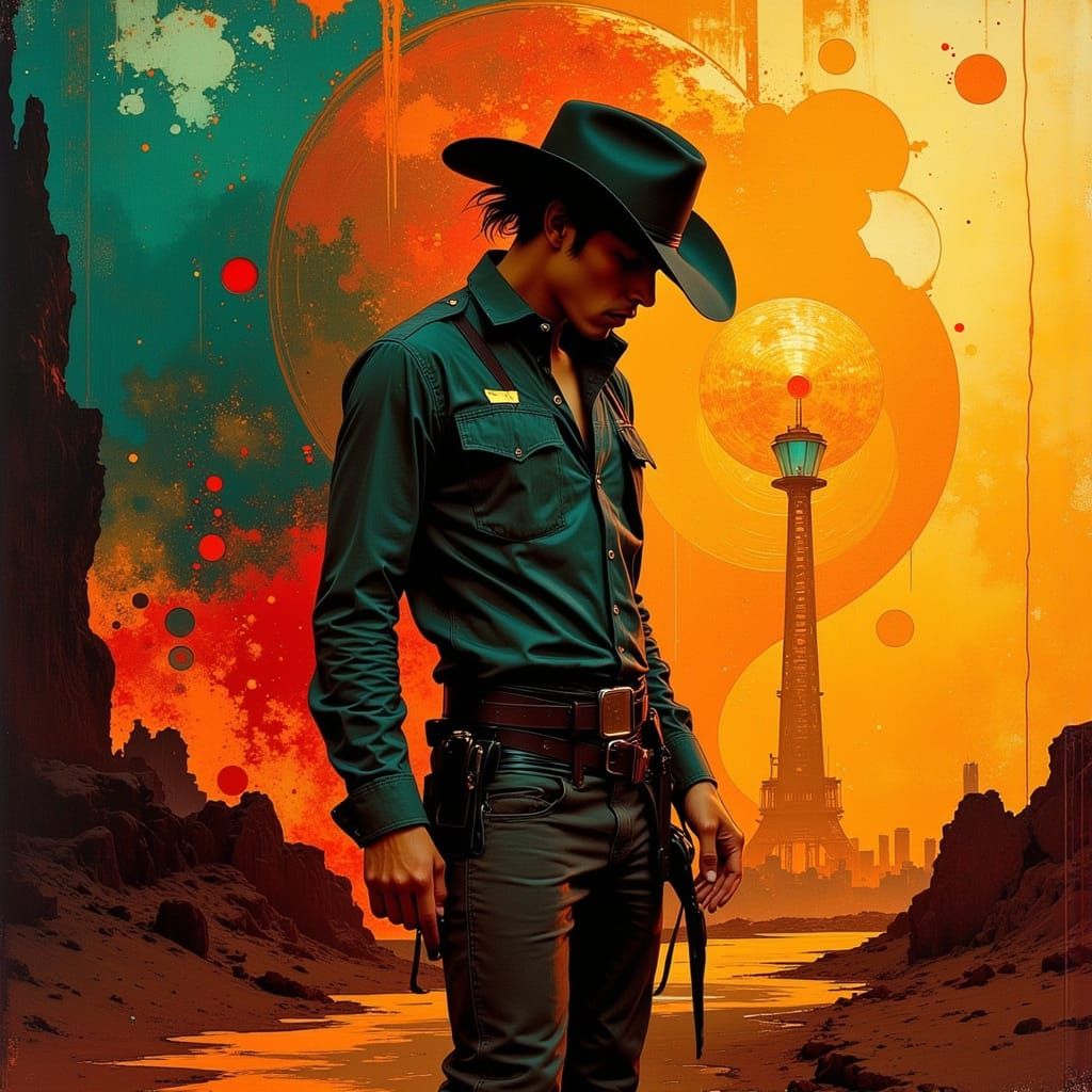 Space Sheriff in Golden Hour Light