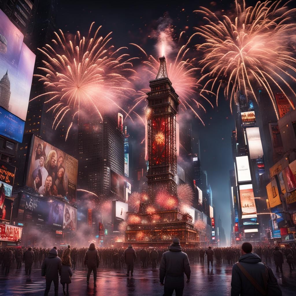 Fireworks Times Square New Year