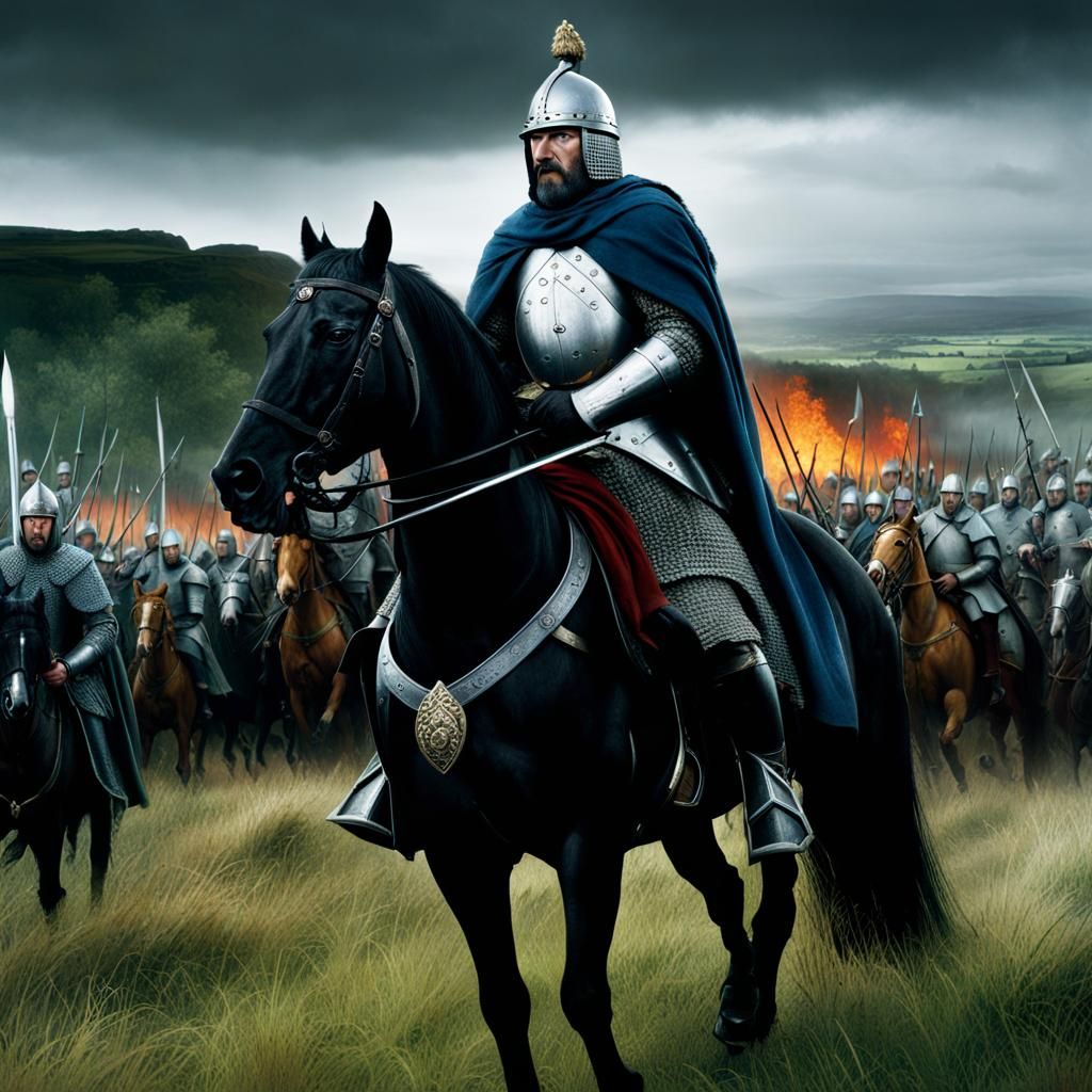 Robert the Bruce at Bannockburn: Epic Digital Painting