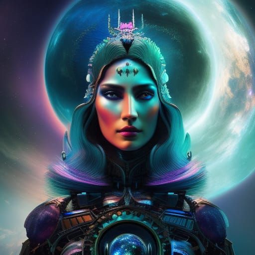 Celestial Dark Fantasy Computer: A Digital Rendering