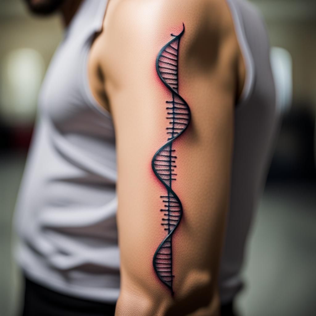 Insulin DNA Tattoo: Professional Photography with Bokeh