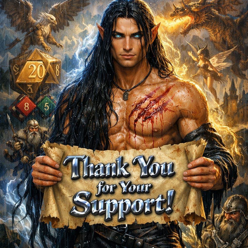 Elven Warrior Thanks You with Fantasy Art