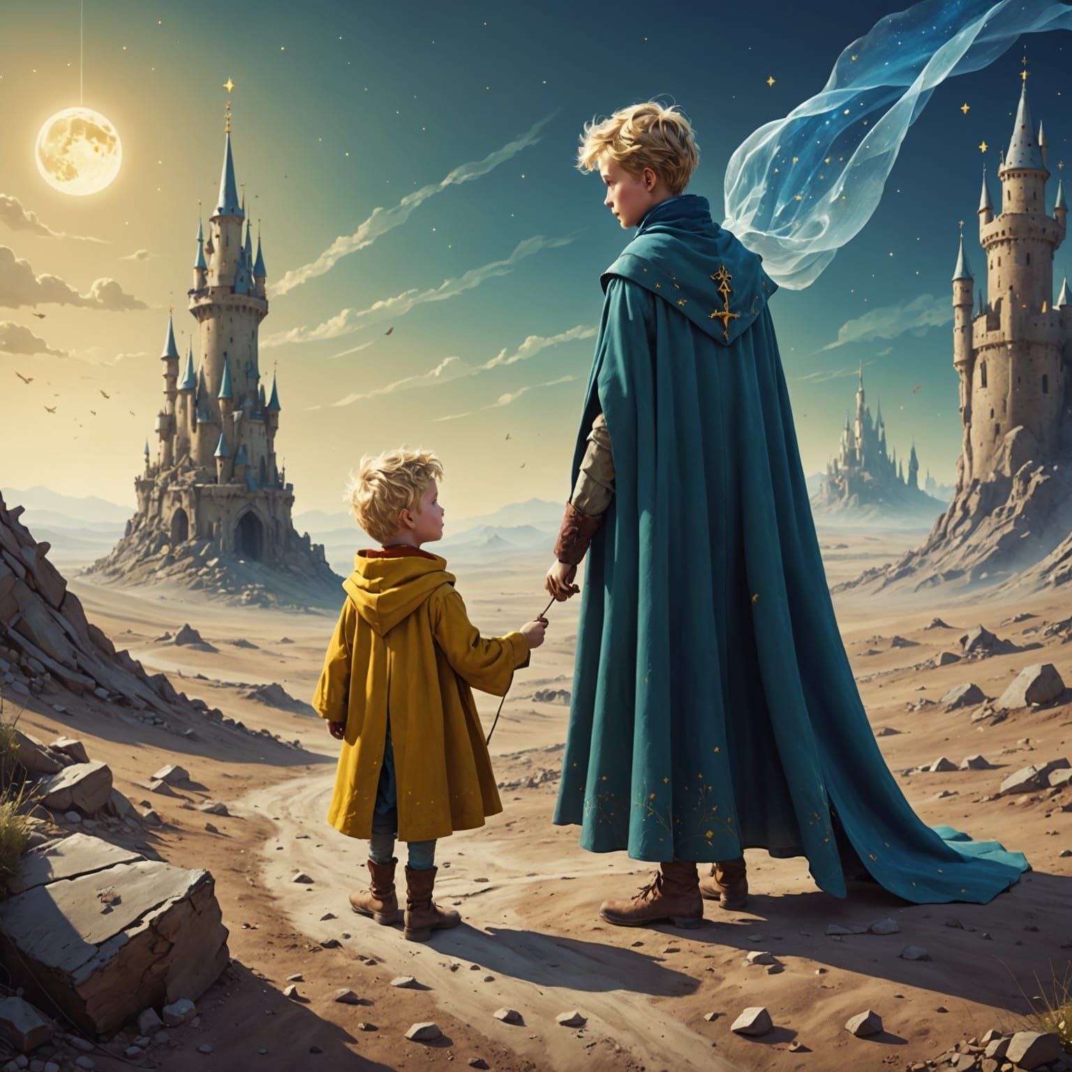 Prince Dolor Walks the Wasteland in Enchanted Cloak