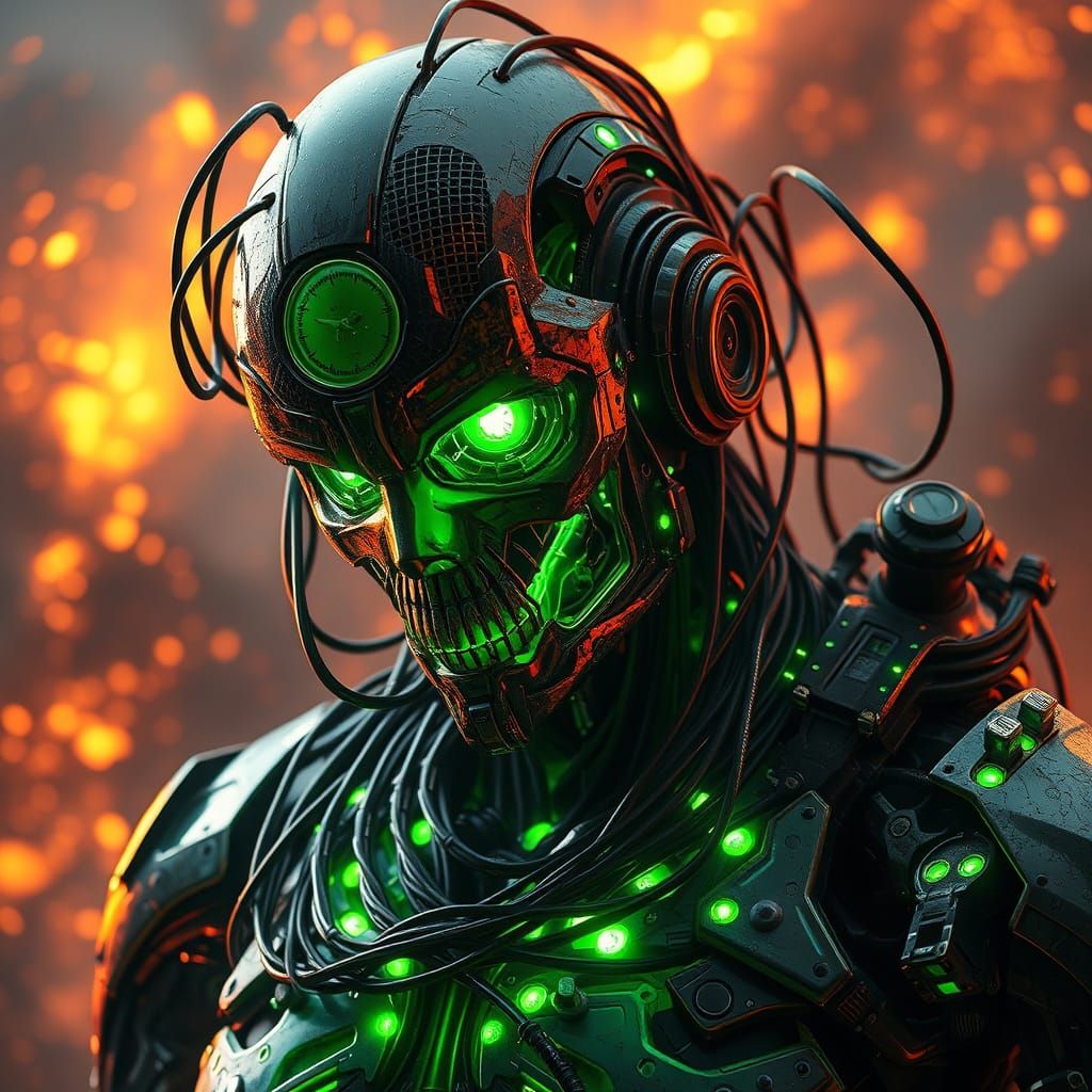 Cyborg Rebellion in a Blazing Cosmic Landscape