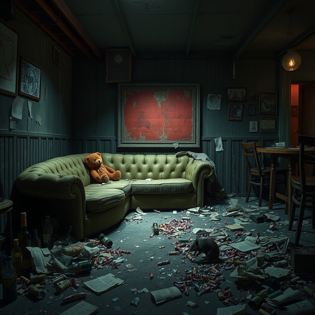 Post-Apocalyptic Nightclub Remains in Gritty Digital Art