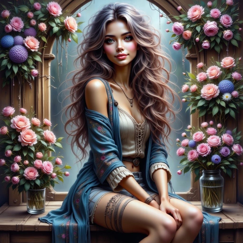 Surreal Punky Pixies in Magical Ink Sketch