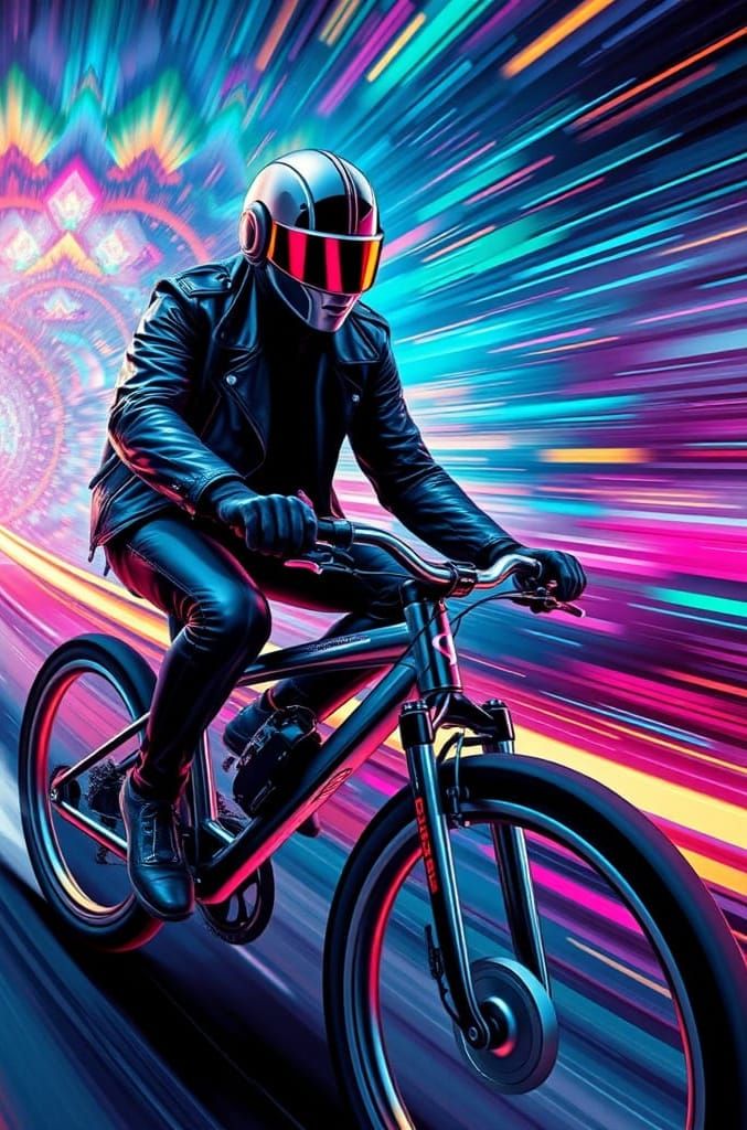 Daft Punk Rides Light Speed Bike in Futuristic Tour de Franc...