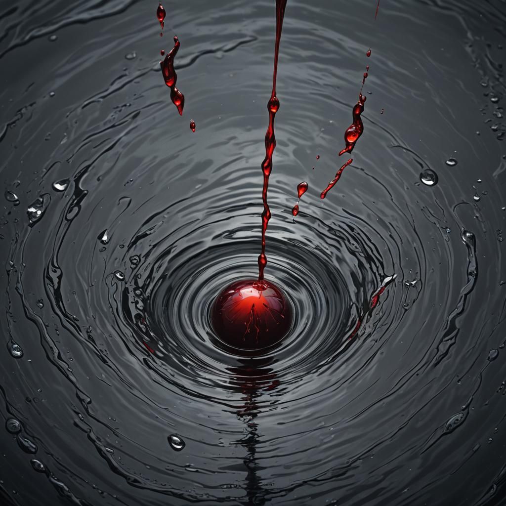 a drop of blood in the ocean