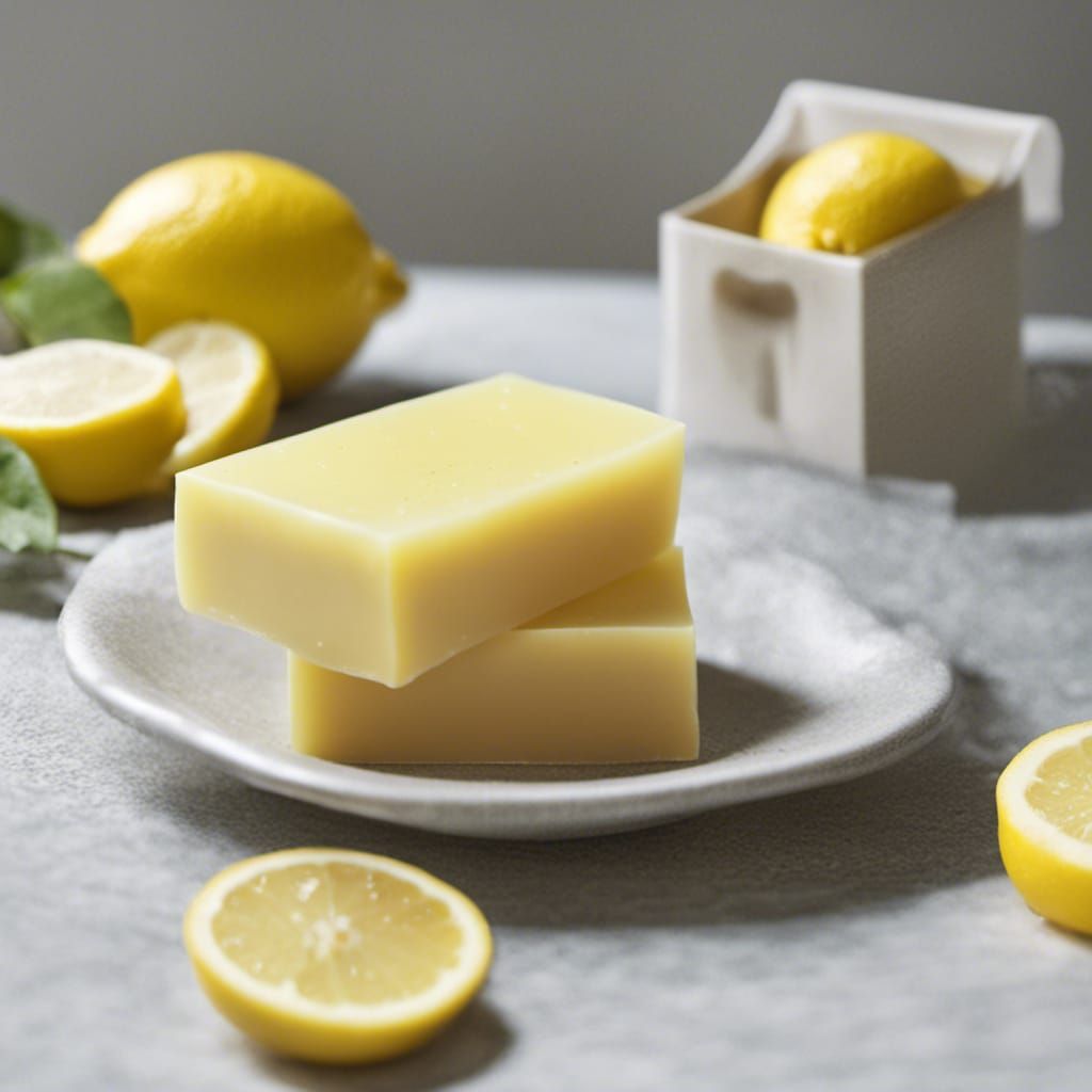 Refreshing Lemon Soap Still Life
