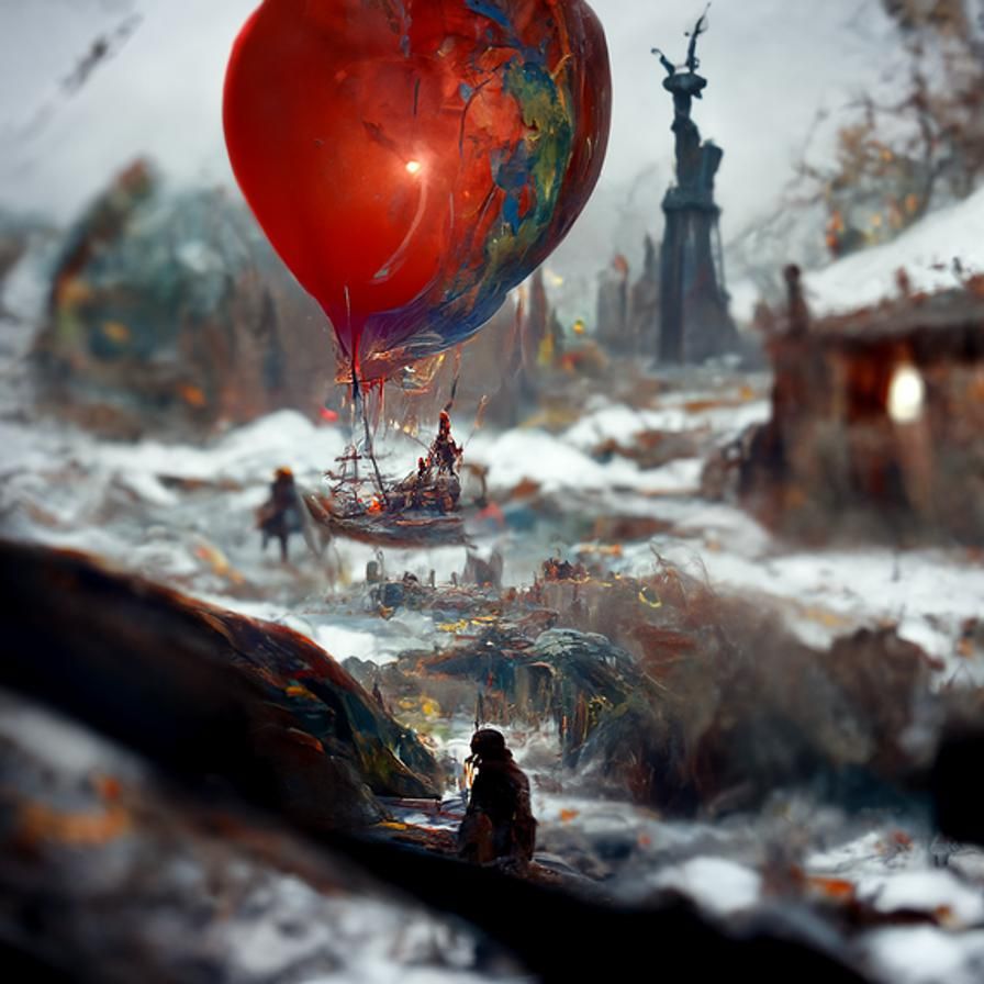 Surreal Imagination Landscape in Hyperdetailed Style