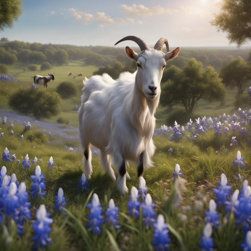 Goat Yoga in Countryside: Hyperrealistic 8K Rendering