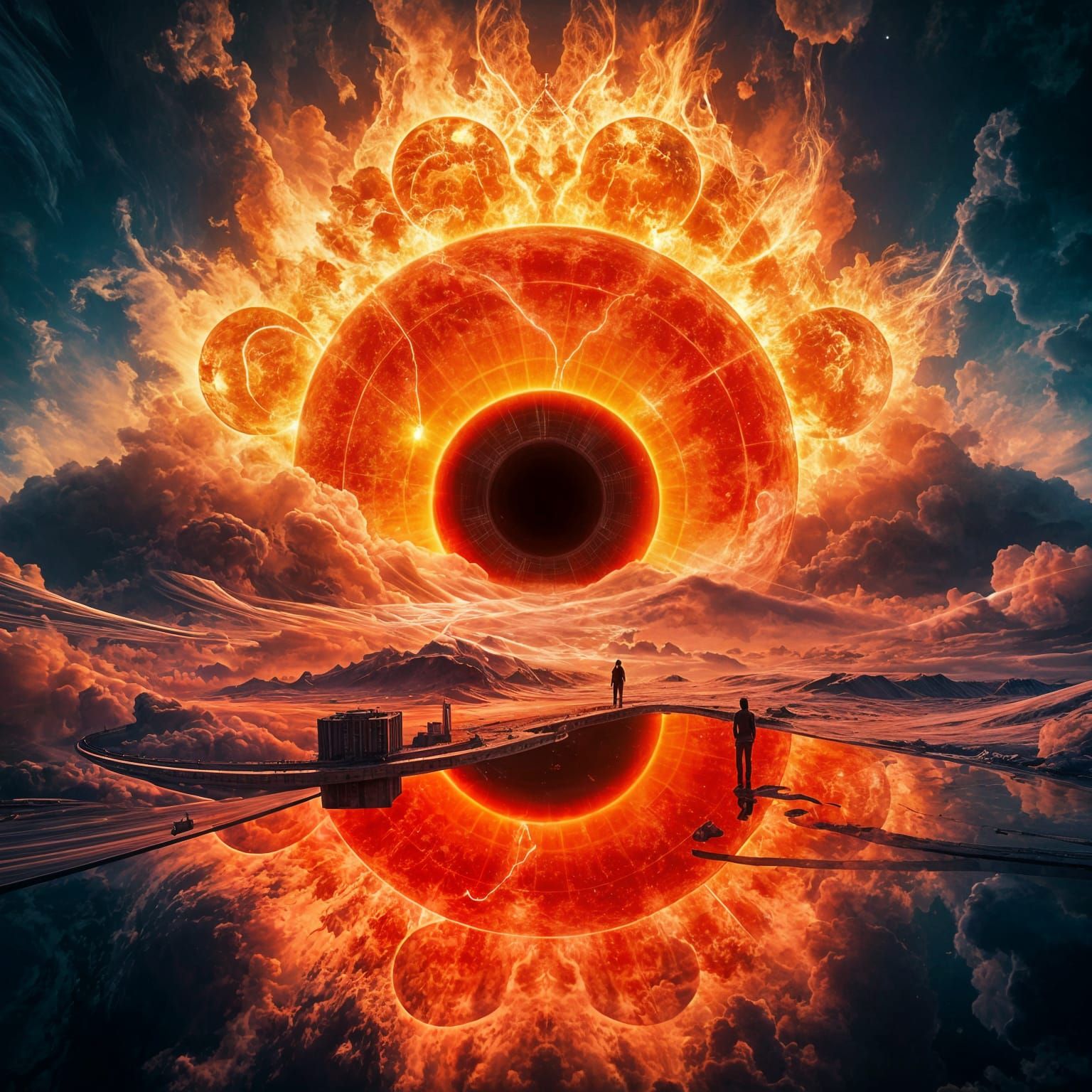 Cosmic Eye Aglow in Quantum Realm