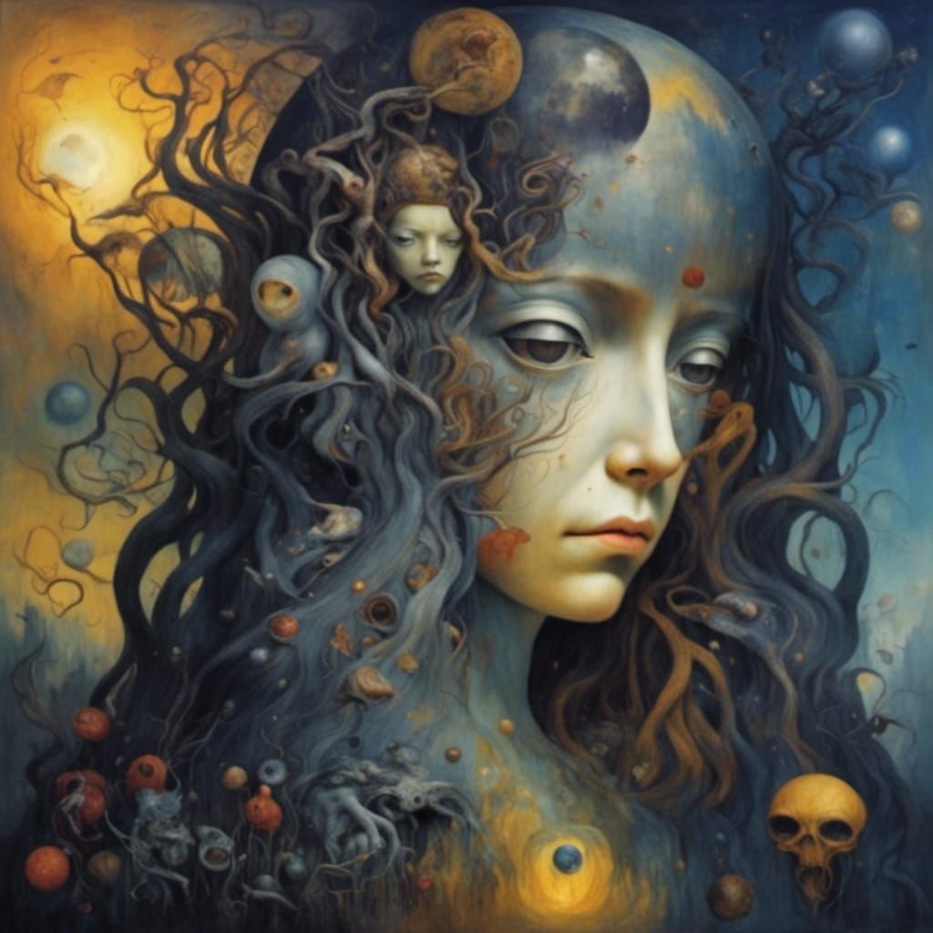 Surreal Metal Abstract Design