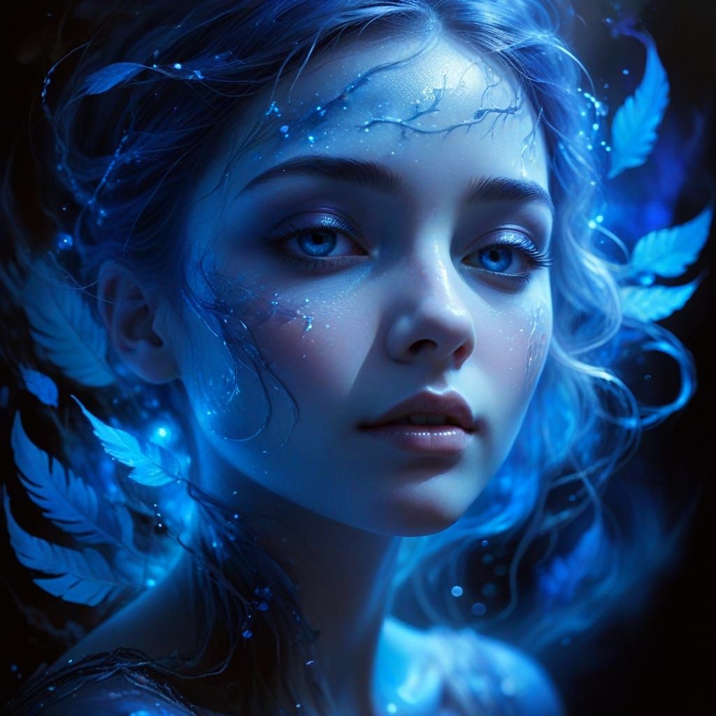 Ethereal Shadows Unfold in Midnight Dreamscape