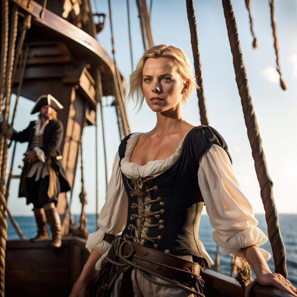 Charlize Theron as Pirate of the Caribbean