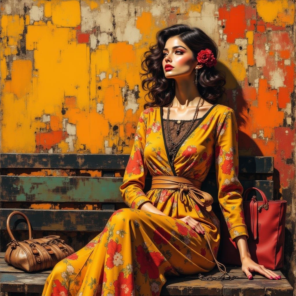 Woman Reading on Luxembourg Park Bench in Paris