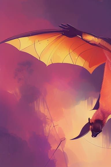 Majestic Golden-Crowned Flying Fox: Anime Key Visual