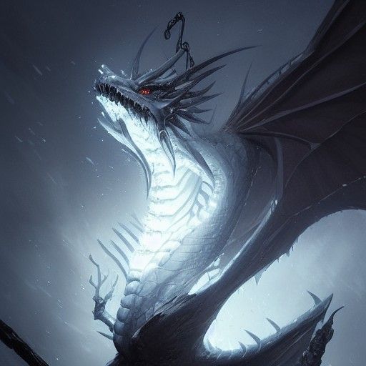 Sinister Ice Dragon Artwork