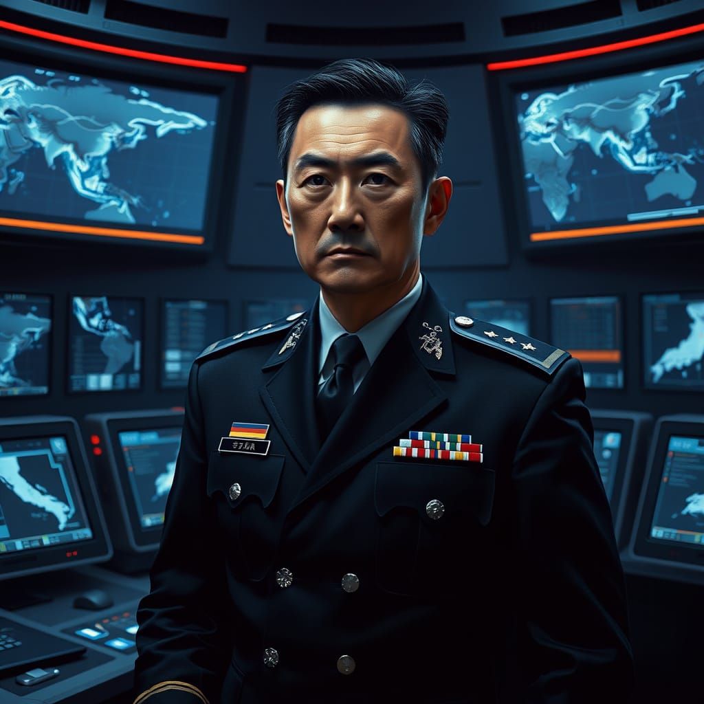 General Takeshi Kubo: Strategic Commander in Futuristic Comm...