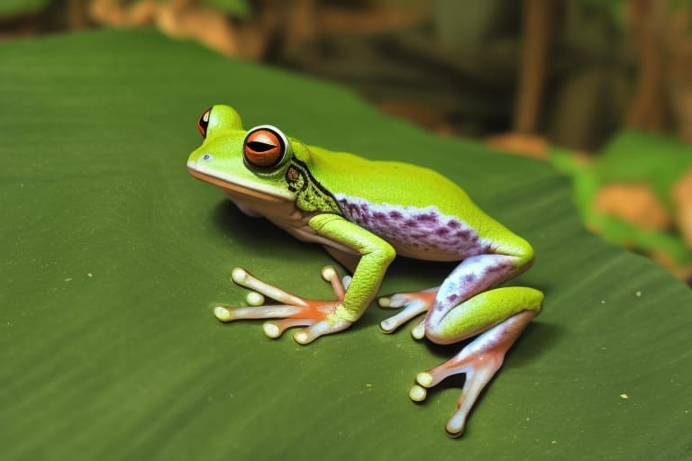 Frogs in Forest: Anime Key Visual