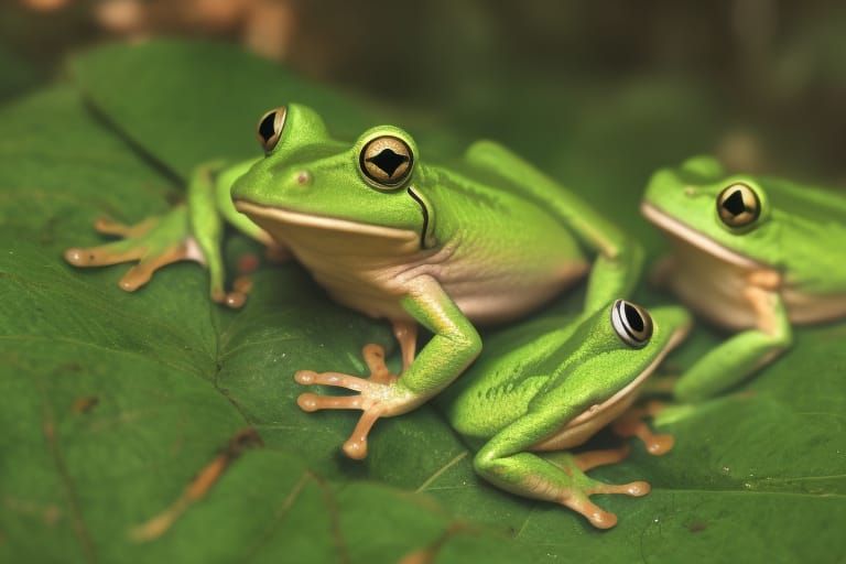 Frogs in Forest, Anime Key Visual Style