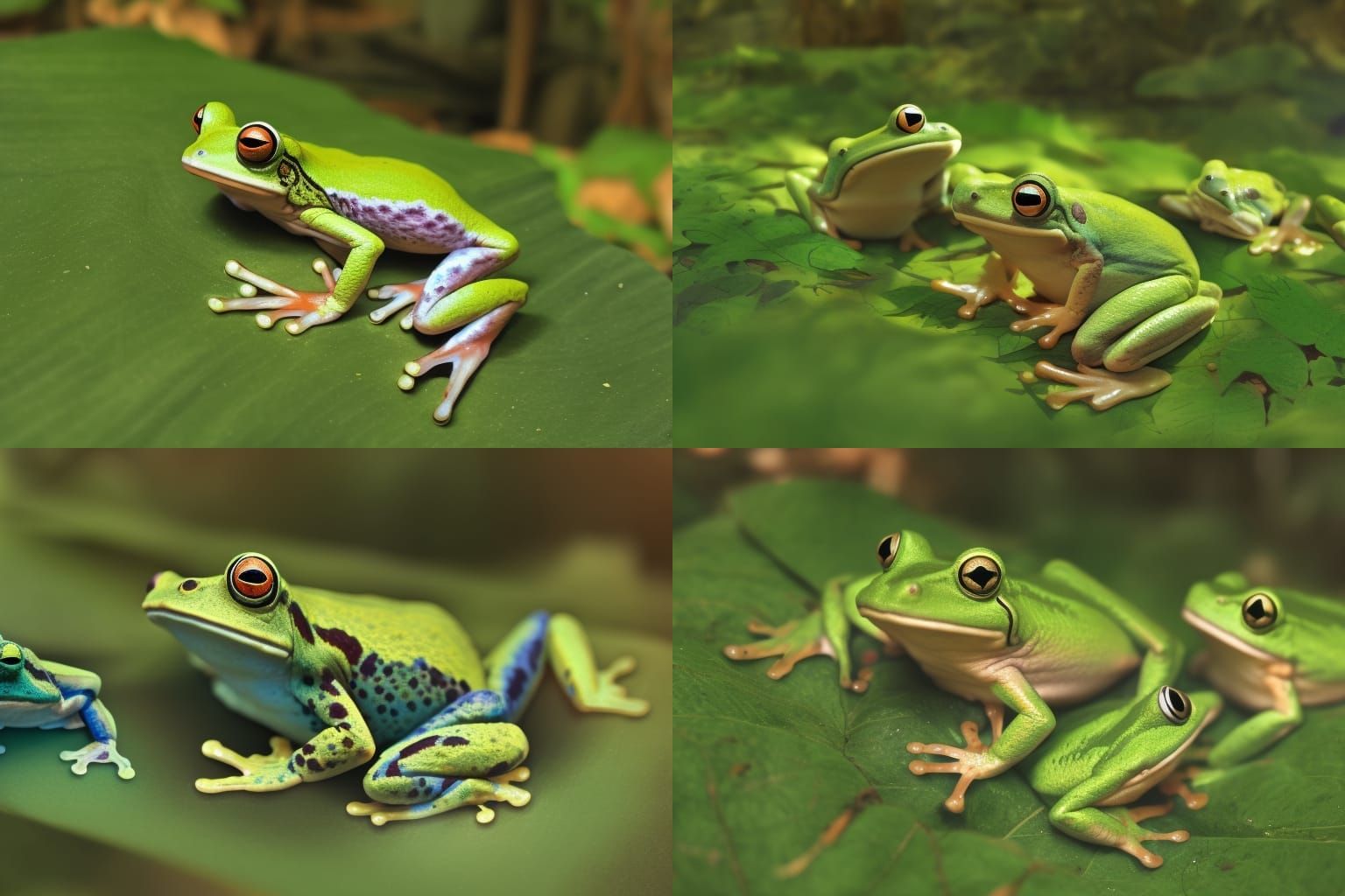 Frogs in Forest: Studio Ghibli Anime Key Visual