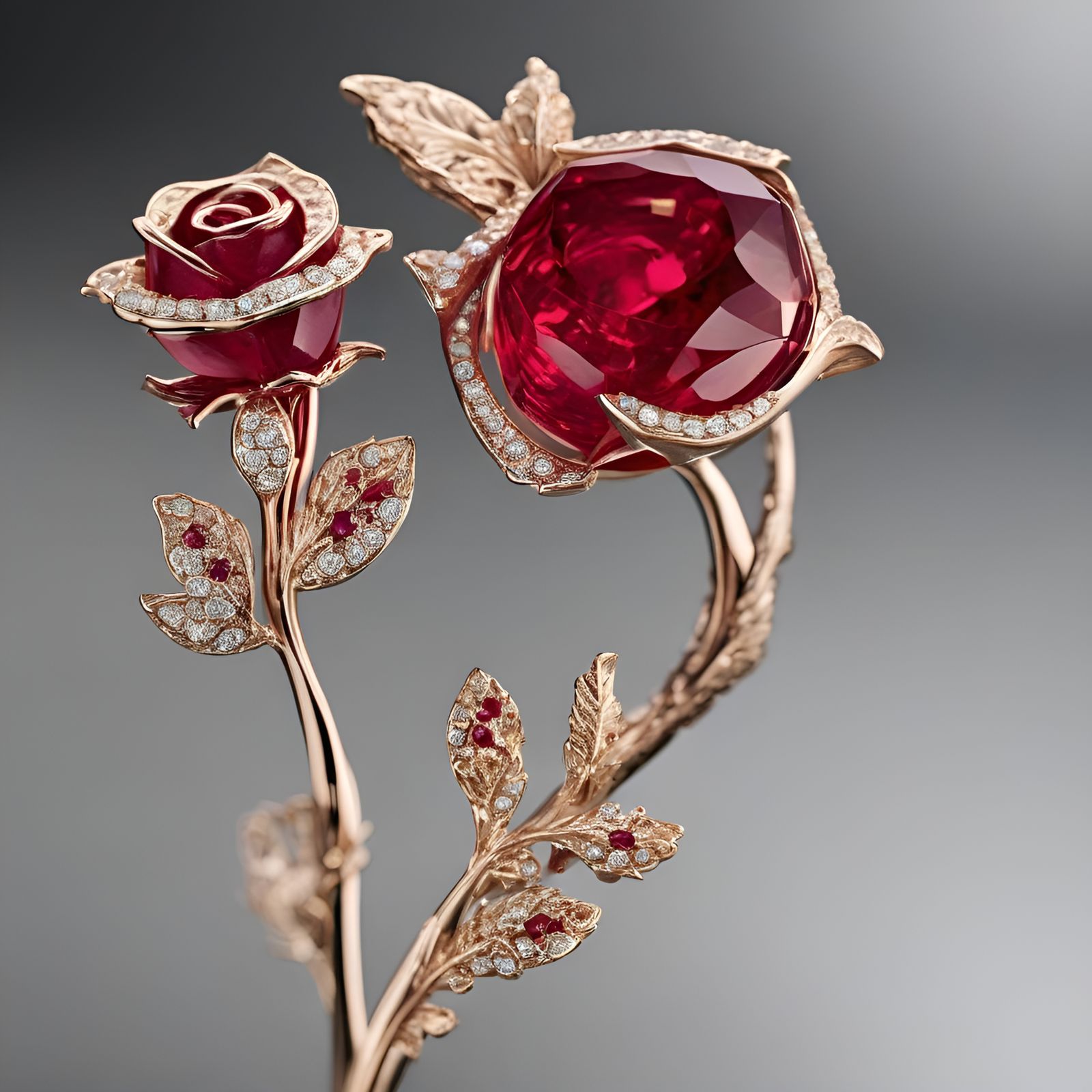 Radiant Ruby Rose: Elegance on a Long Stem
