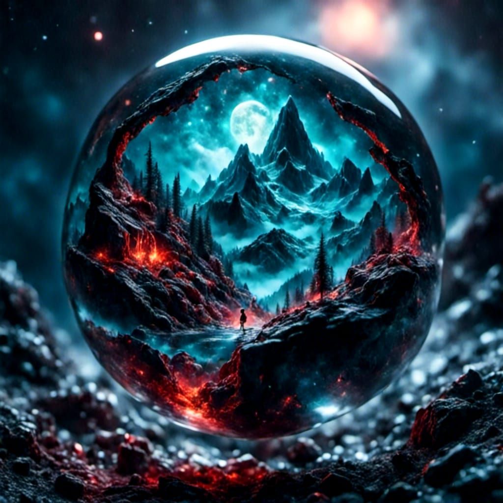 Tree of Life Reflecting Neon Universe