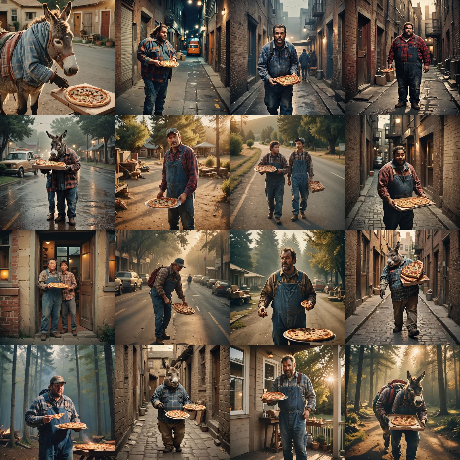 Donkey Delivery: A Cinematic Film Still