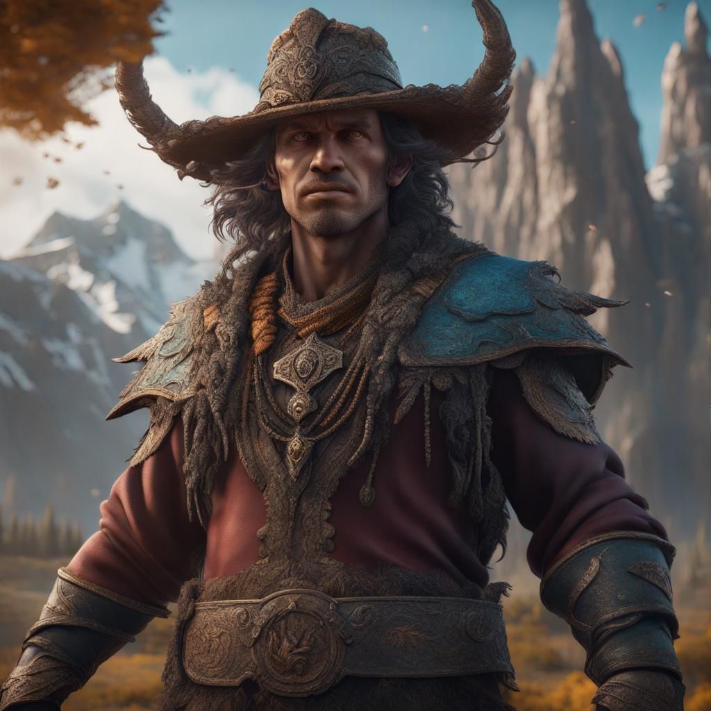 Detailed Matte Painting of an Albertan Male