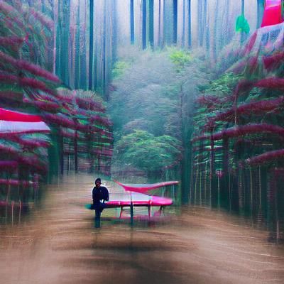 Tranquil Japanese Forest Landscape