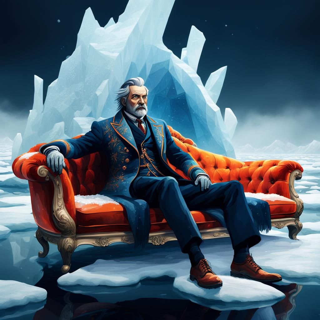 Regal Leader on Drifting Ice Floe